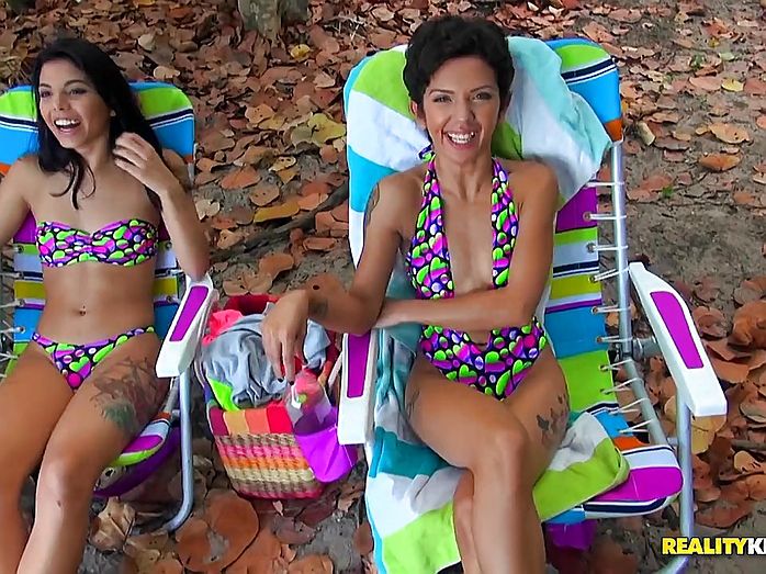 Ariana Cruz - fleshy latinas Gina Valentina and Ariana Cruz creating havoc at the beach